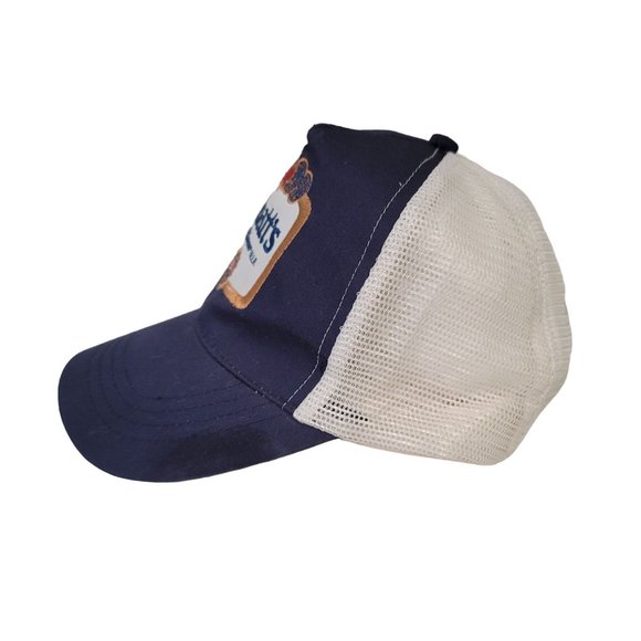 Labatt's Pilsner Beer Embroidered Snapback Blue Trucker Hat Mesh Cap one size - Picture 3 of 4